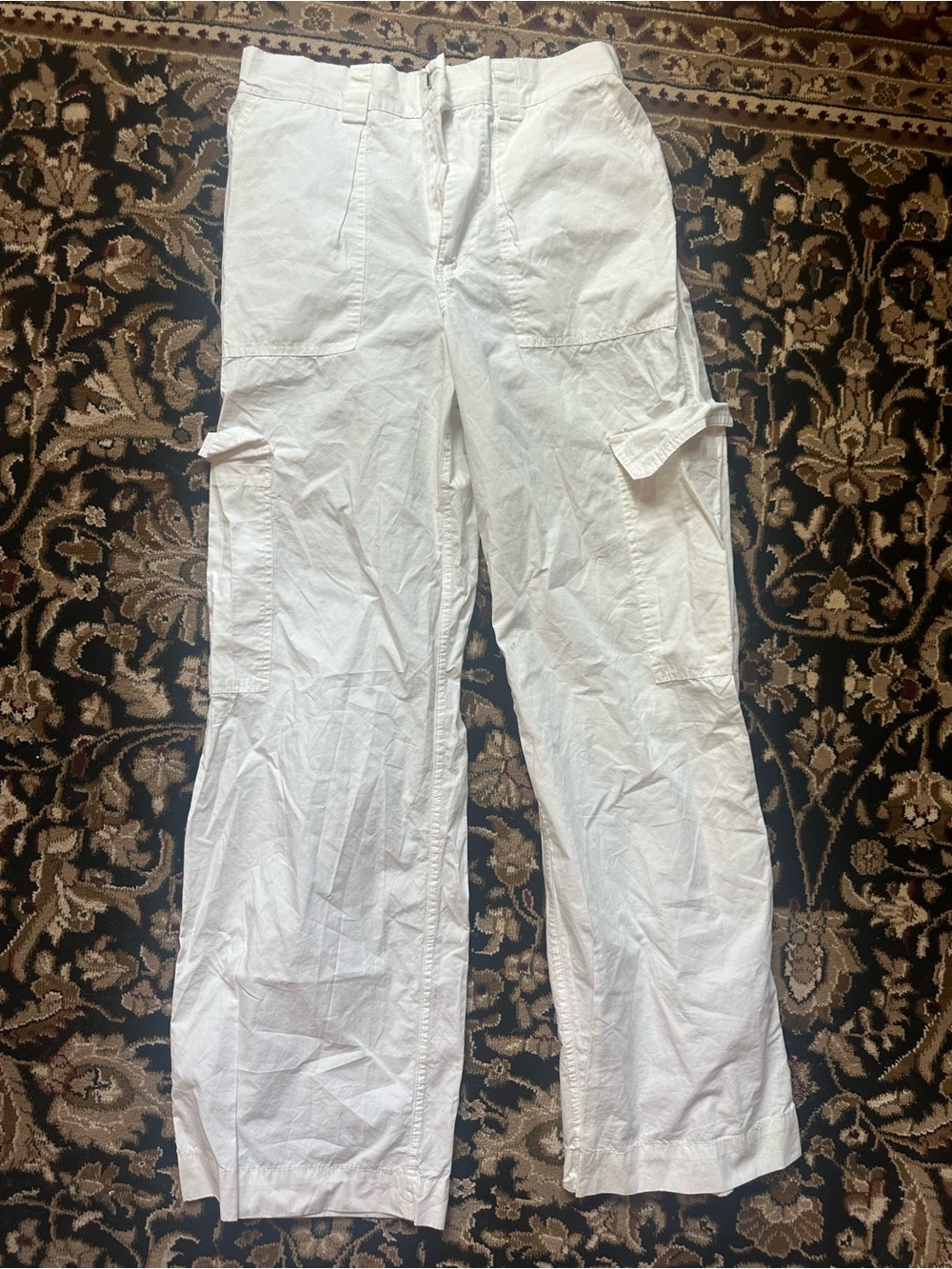 Cotton On White Women’s Cargo Pants - Multi-Pocket Utility
